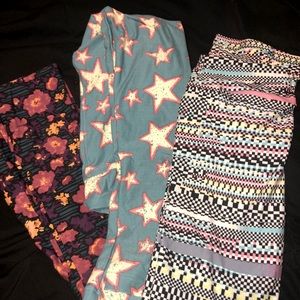 Lot of girls Lularoe Leggings